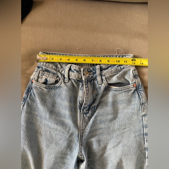 Zara High Rise Straight Jeans • Blue • Size 0 - Picture 6 of 10